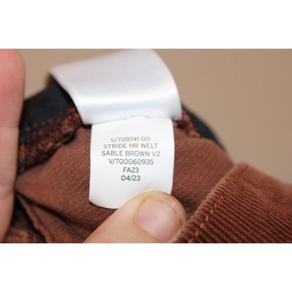 Gap High Rise Corduroy Stride Wide-Leg Pants brown button fly size 30/10 - Picture 8 of 11